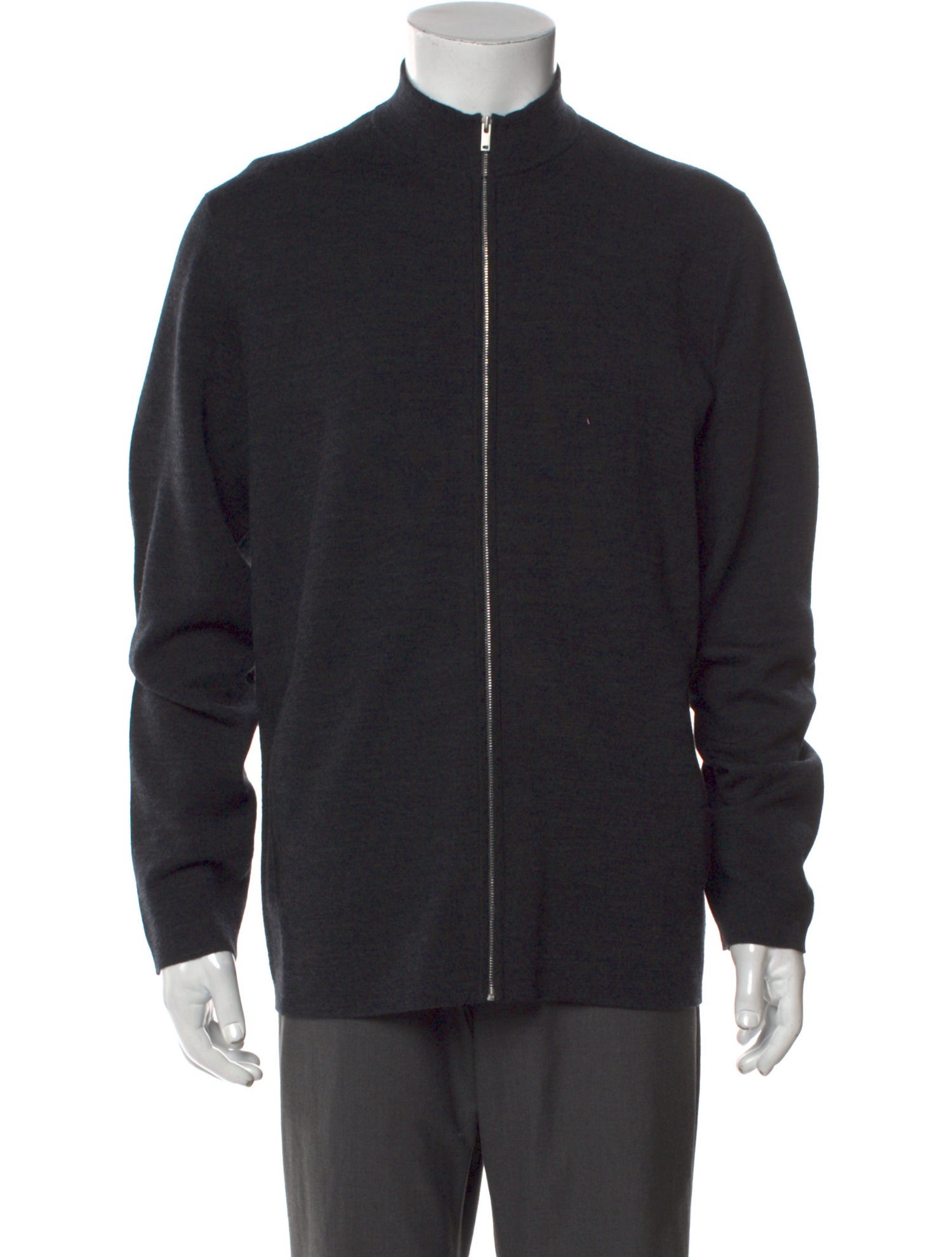 Theory Merino Wool Mock Neck Cardigan