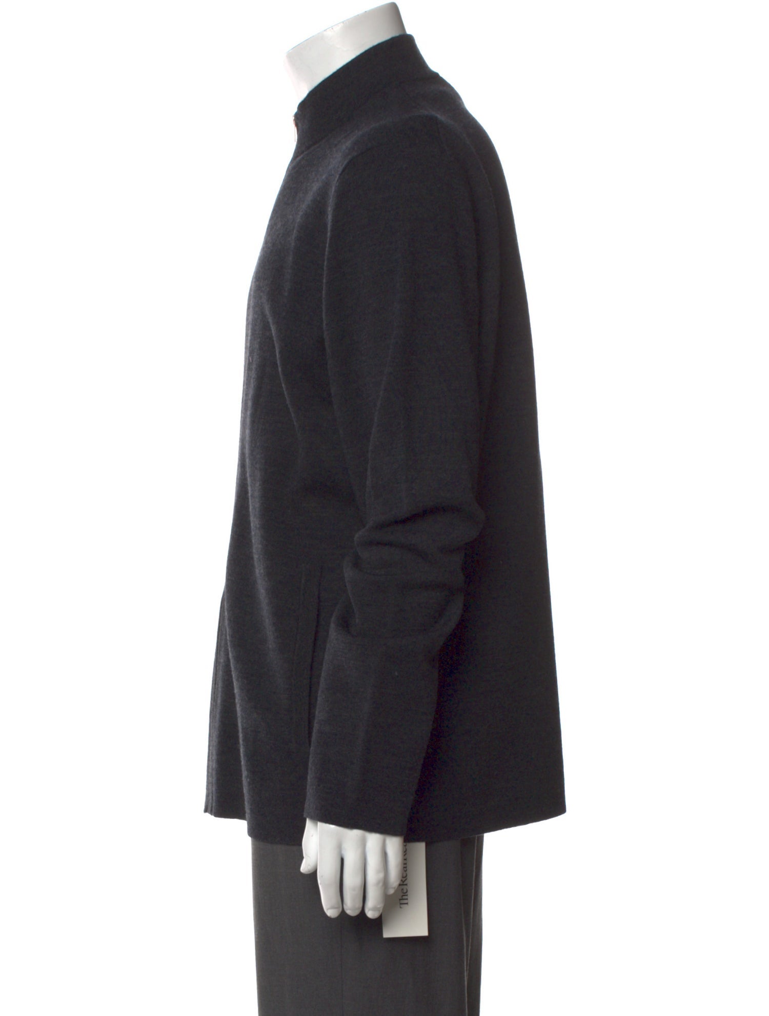 Theory Merino Wool Mock Neck Cardigan
