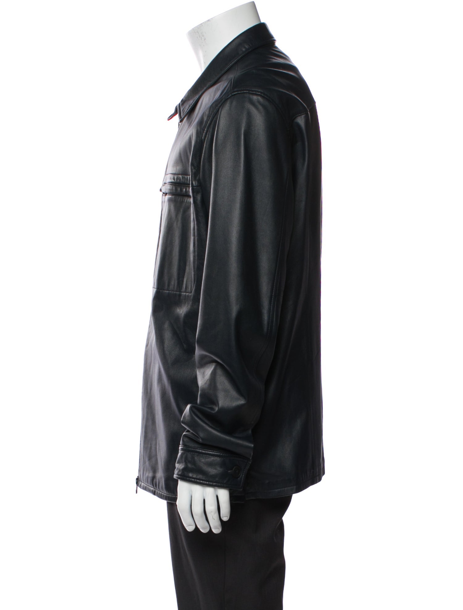 Theory Lamb Leather Utility Jacket