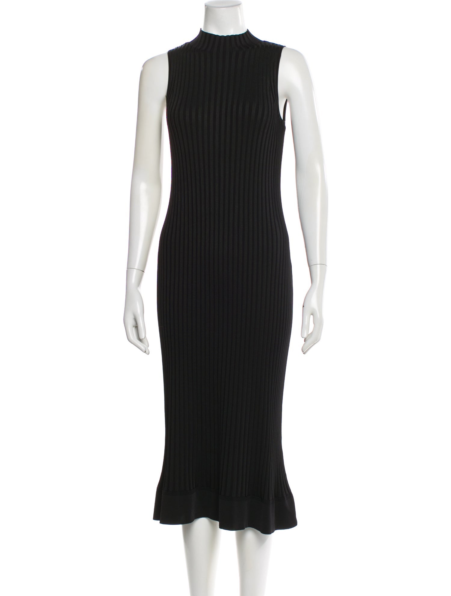 Theory Mock Neck Midi Length Dress