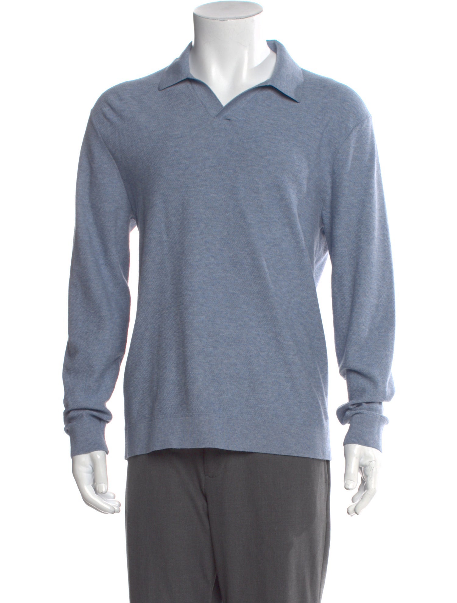 Theory Crew Neck Long Sleeve Polo Sweater