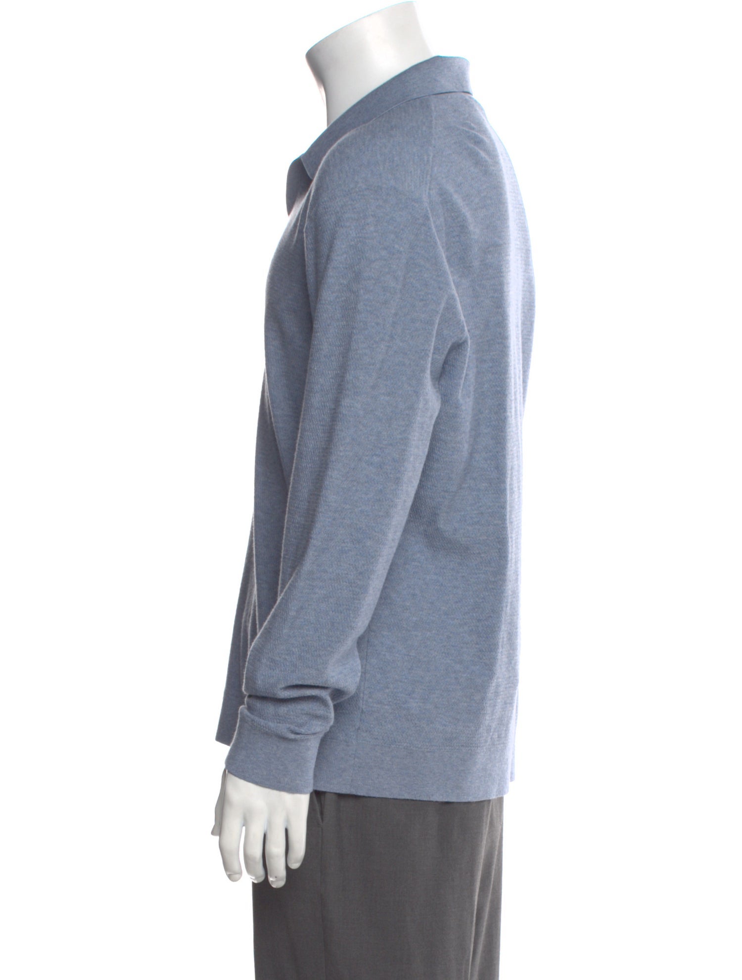 Theory Crew Neck Long Sleeve Polo Sweater