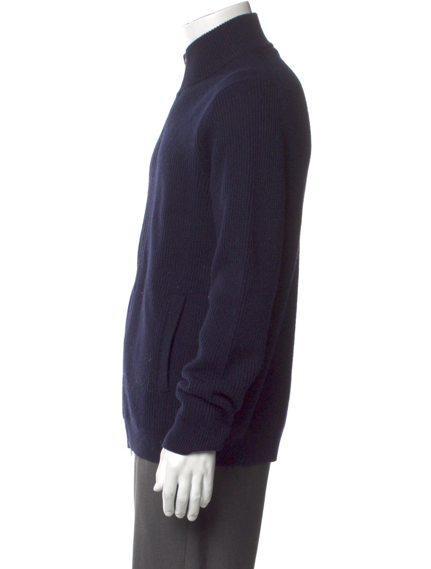 Theory Merino Wool Mock Neck Cardigan