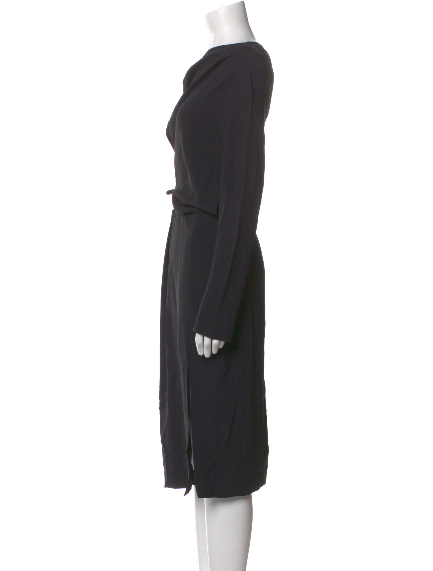 Theory One-Shoulder Midi Length Dress