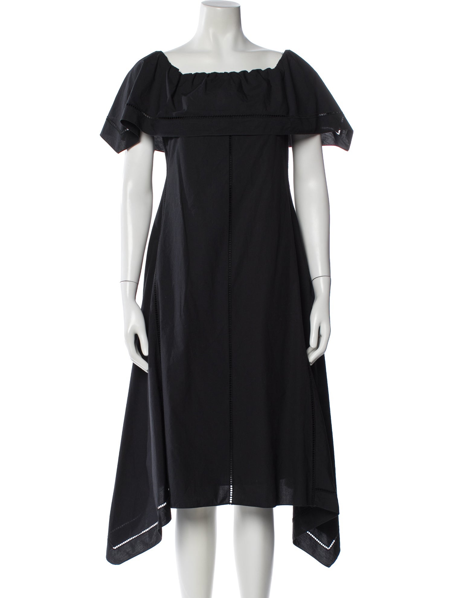 Theory Scoop Neck Midi Length Dress