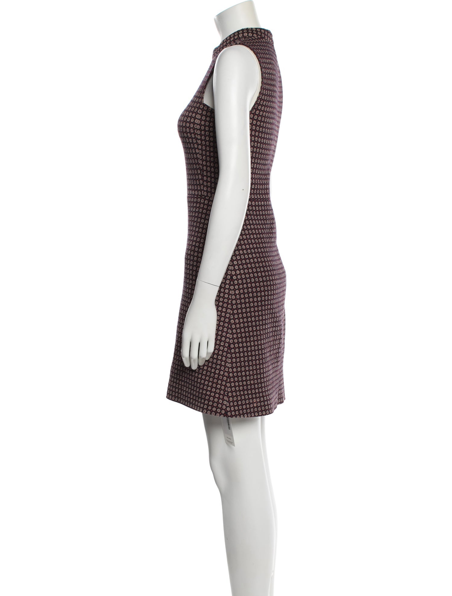 Theory Houndstooth Print Mini Dress