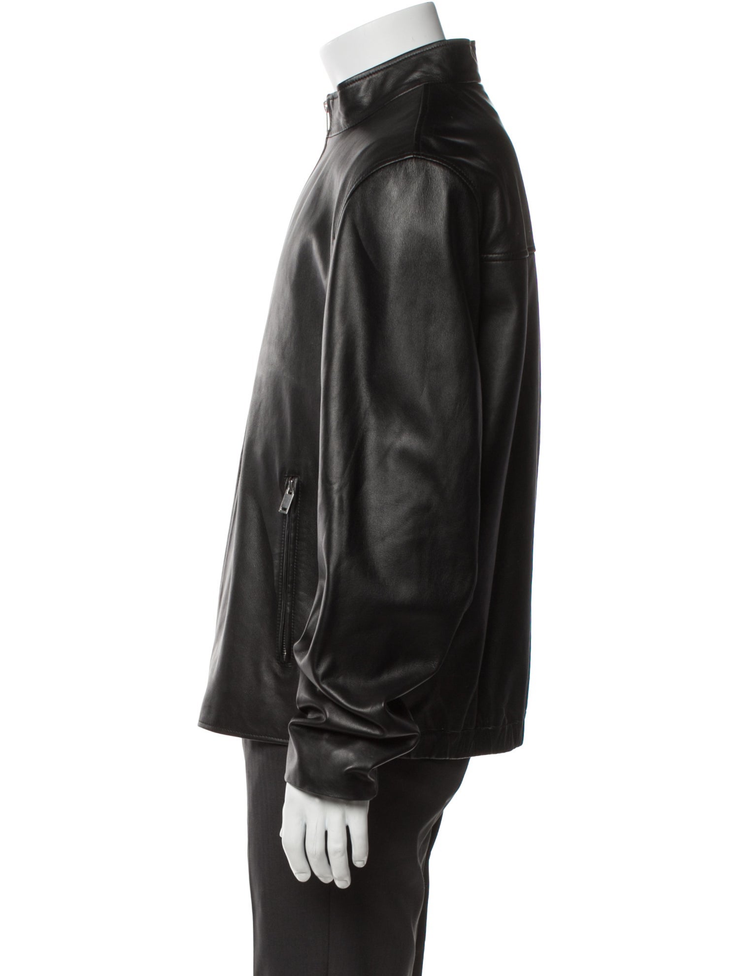 Theory Lamb Leather Bomber Jacket