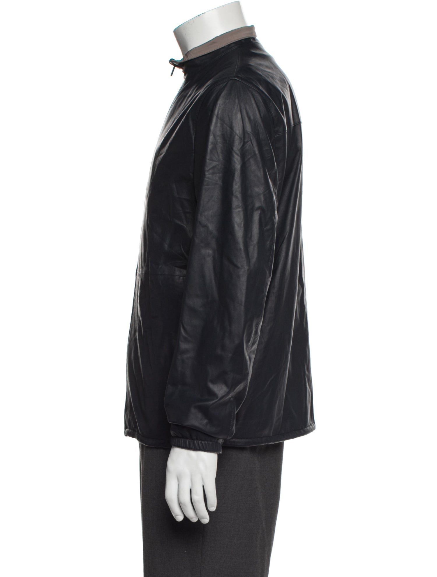 Theory Lamb Leather Windbreaker