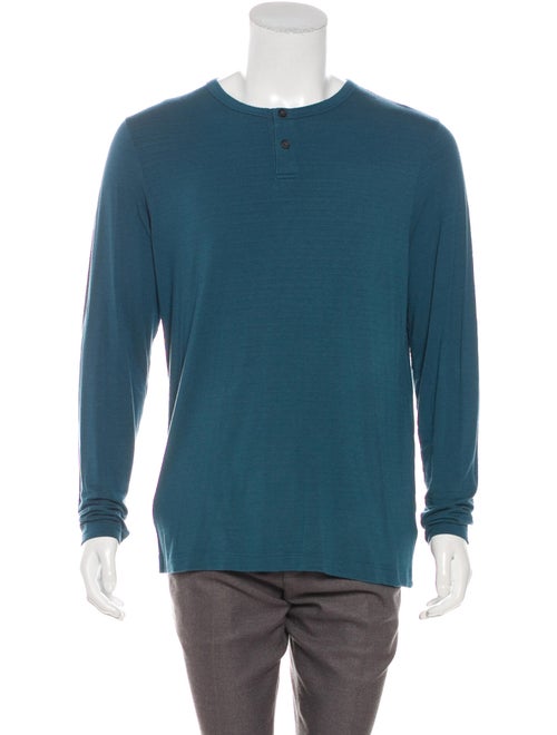 Theory Gaskell Henley T-Shirt teal