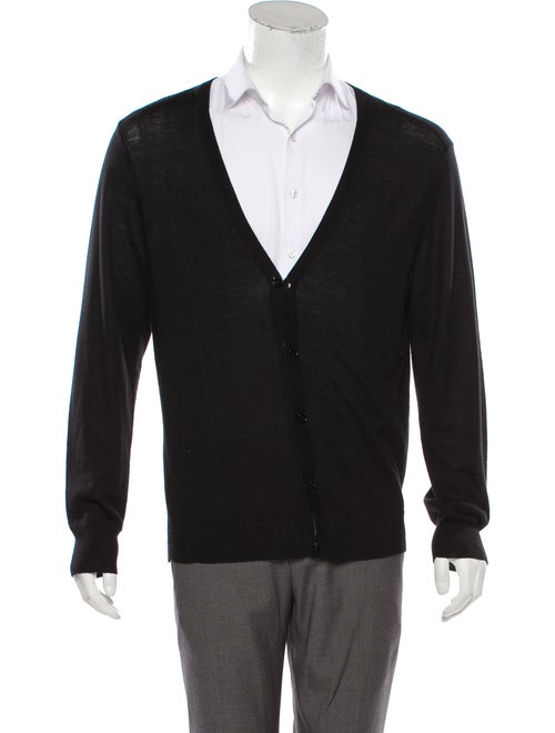 Theory Wool Shawl Cardigan black
