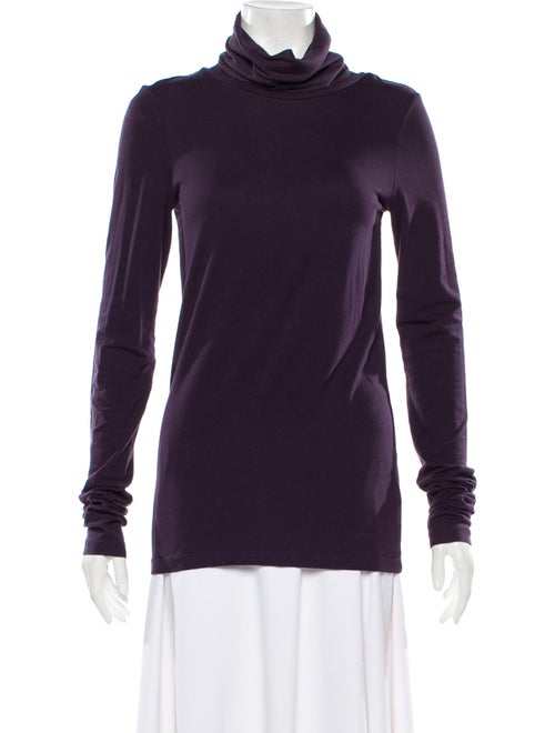 Theory Turtleneck Long Sleeve Sweatshirt Purple