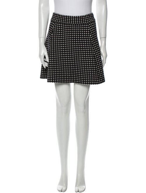Theory Printed Mini Skirt Black