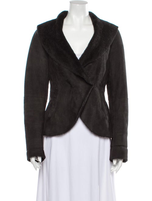 Theory Shearling Jacket Black