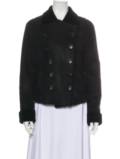 Theory Shearling Jacket Black