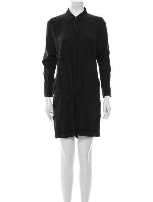 Theory Silk Romper Black