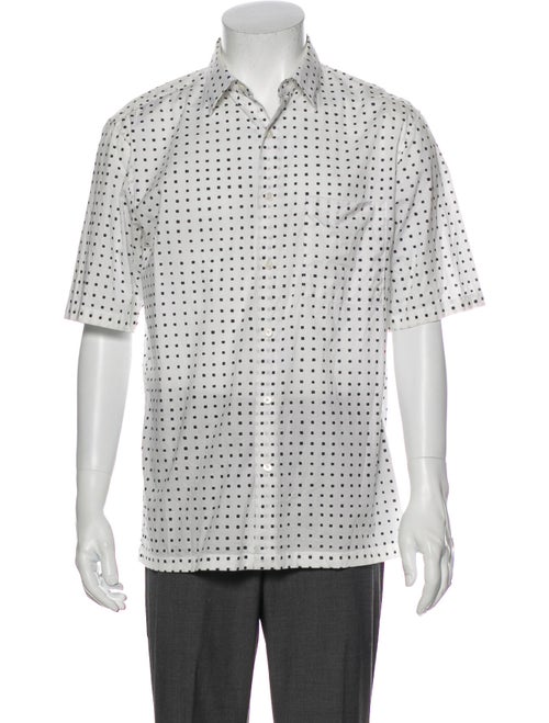 Theory Printed Short Sleeve Shirt Black