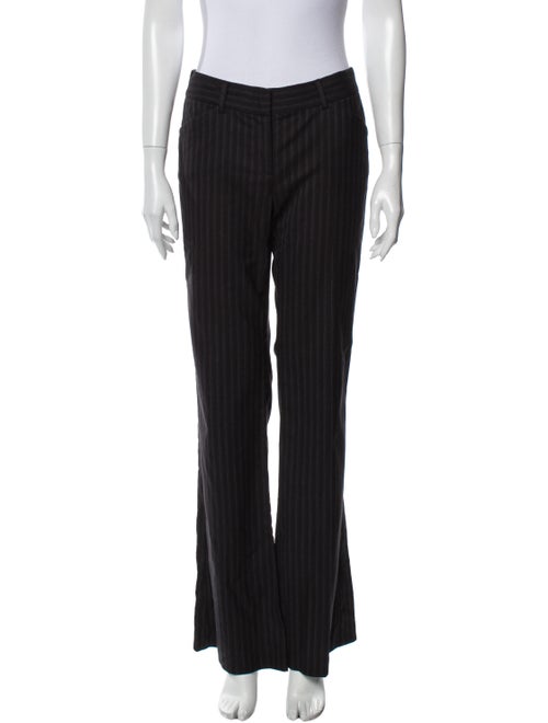 Theory Striped Wide Leg Pants Grey