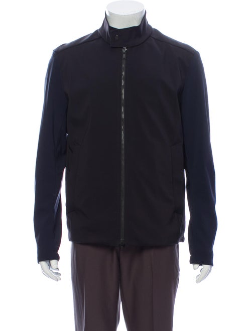 Theory Colorblock Pattern Jacket Black