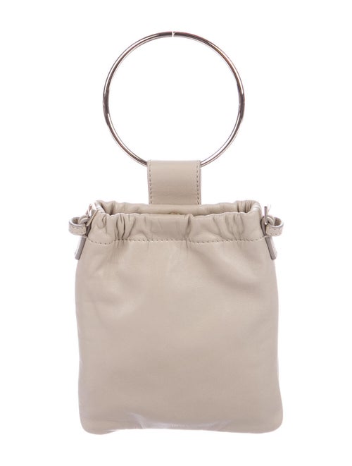 Theory Leather Crossbody Bag Gold