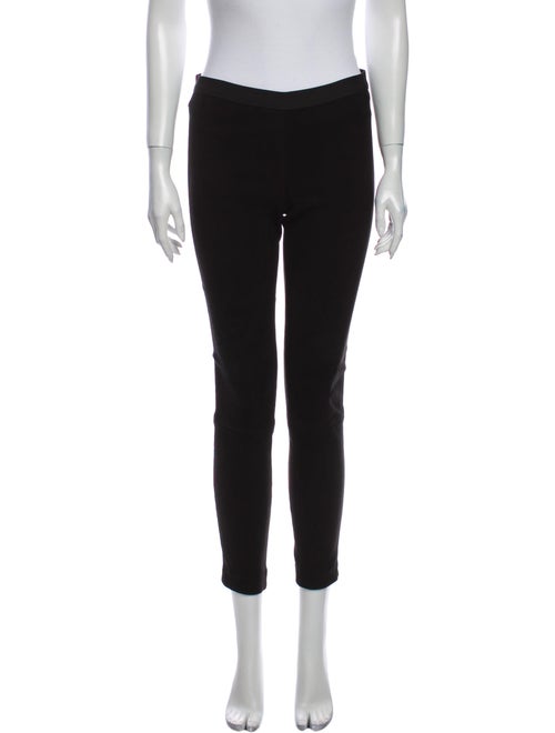 Theory Suede Skinny Leg Pants Black