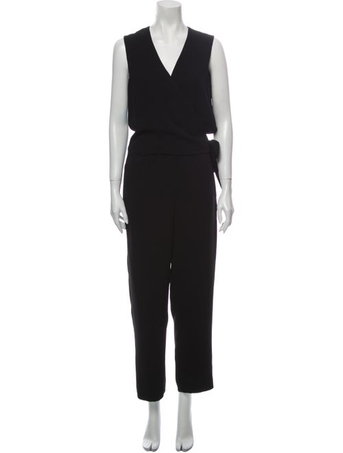 Theory V-Neck Jumpsuit Black