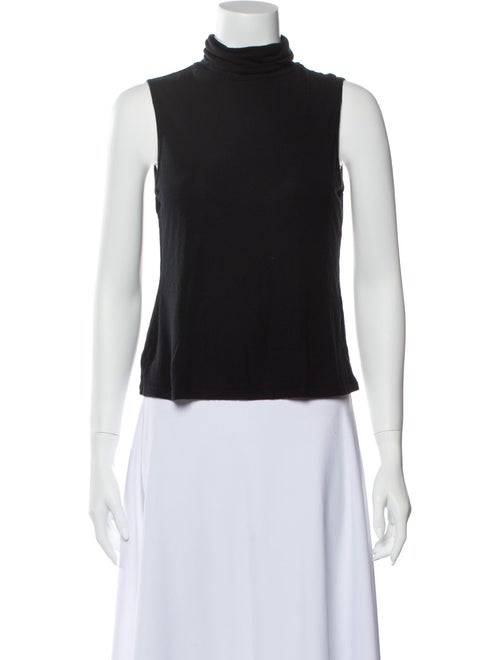 Theory Turtleneck Sleeveless Top Black