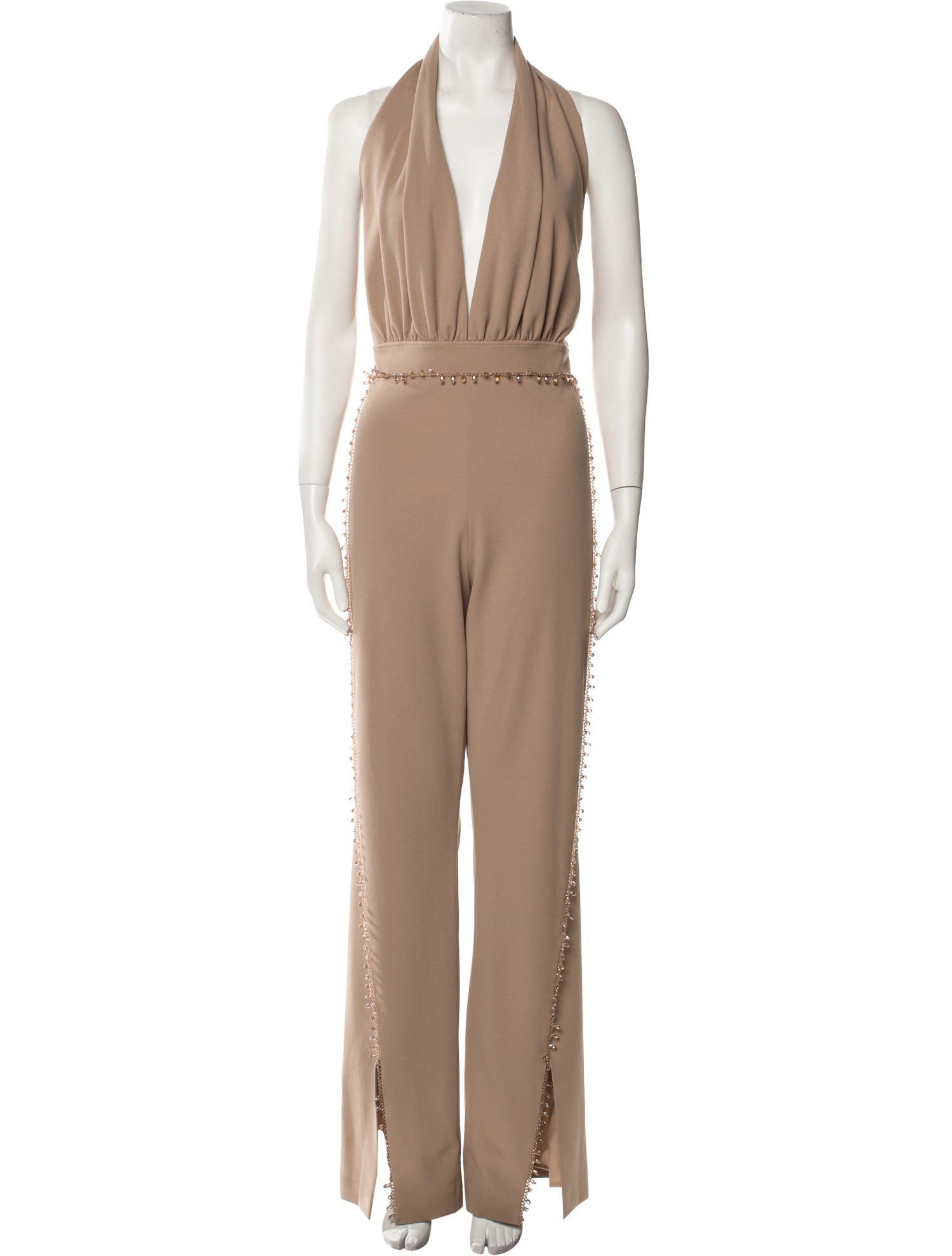 Tarik Ediz Plunge Neckline Jumpsuit w/ Tags