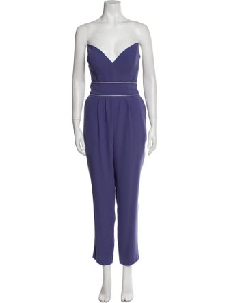 Tarik Ediz Strapless Jumpsuit