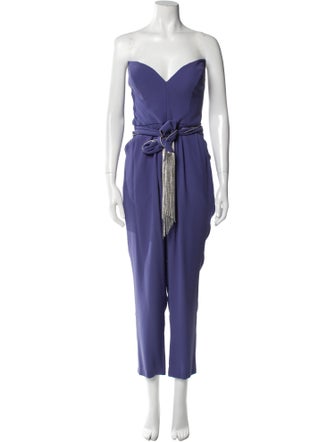 Tarik Ediz Strapless Jumpsuit