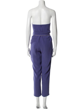 Tarik Ediz Strapless Jumpsuit
