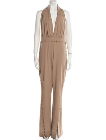Tarik Ediz Jumpsuits and Rompers Halterneck Jumpsuit US 10 | L