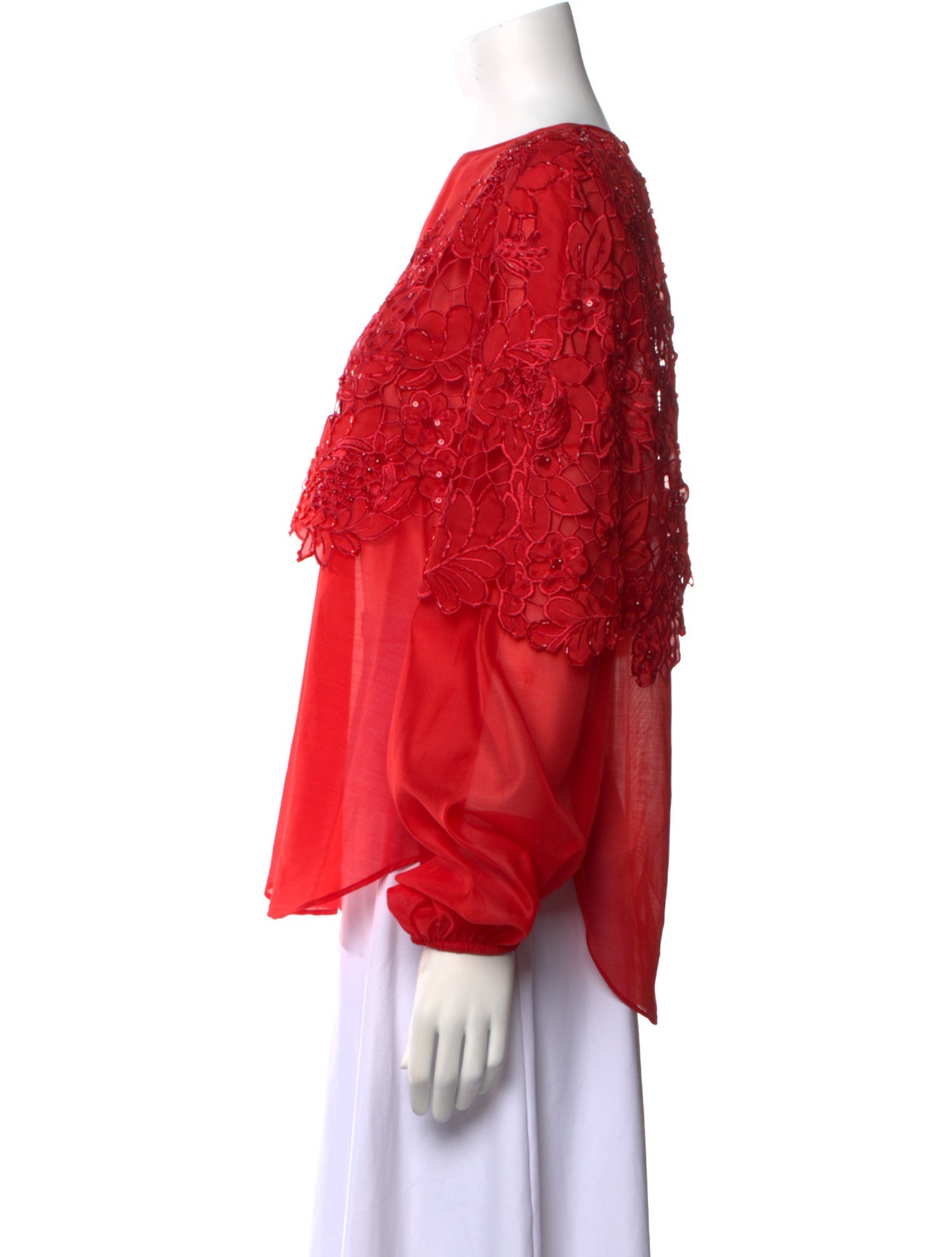 Tarik Ediz Bateau Neckline Long Sleeve Blouse