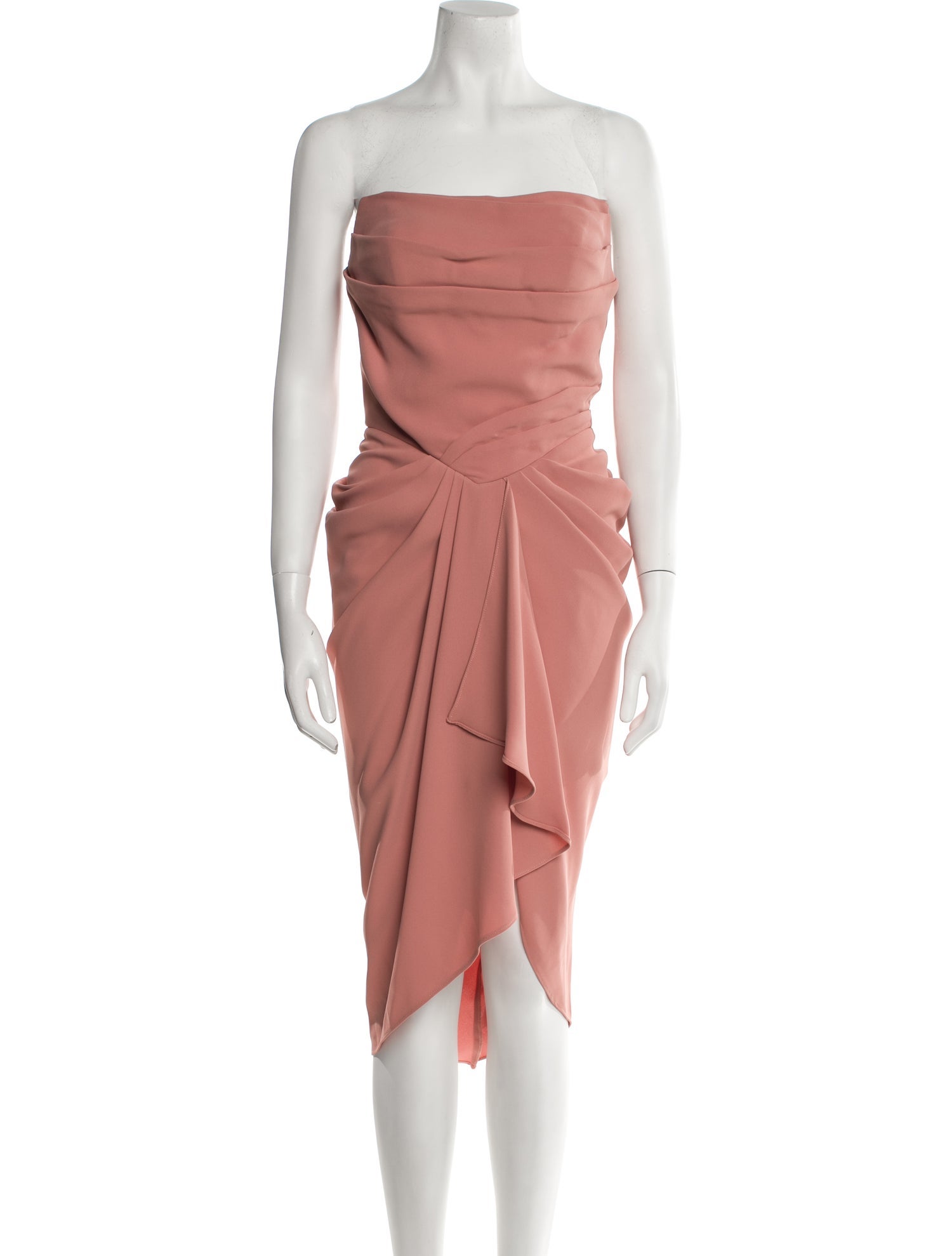 Tarik Ediz Strapless Midi Length Dress w/ Tags