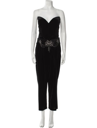 Tarik Ediz Strapless Jumpsuit