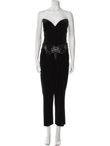 Tarik Ediz Jumpsuits and Rompers Strapless Jumpsuit S