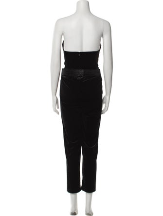 Tarik Ediz Strapless Jumpsuit