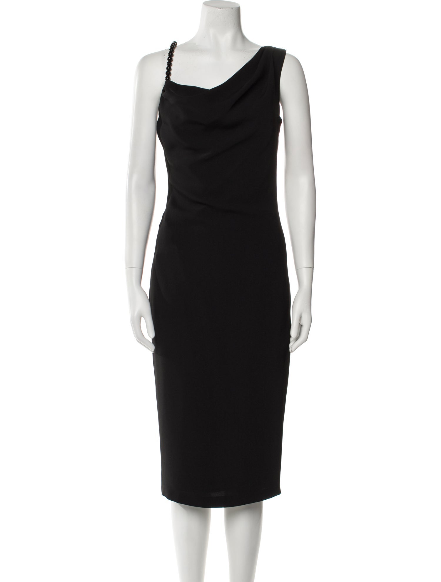 Tarik Ediz Cowl Neck Knee-Length Dress w/ Tags