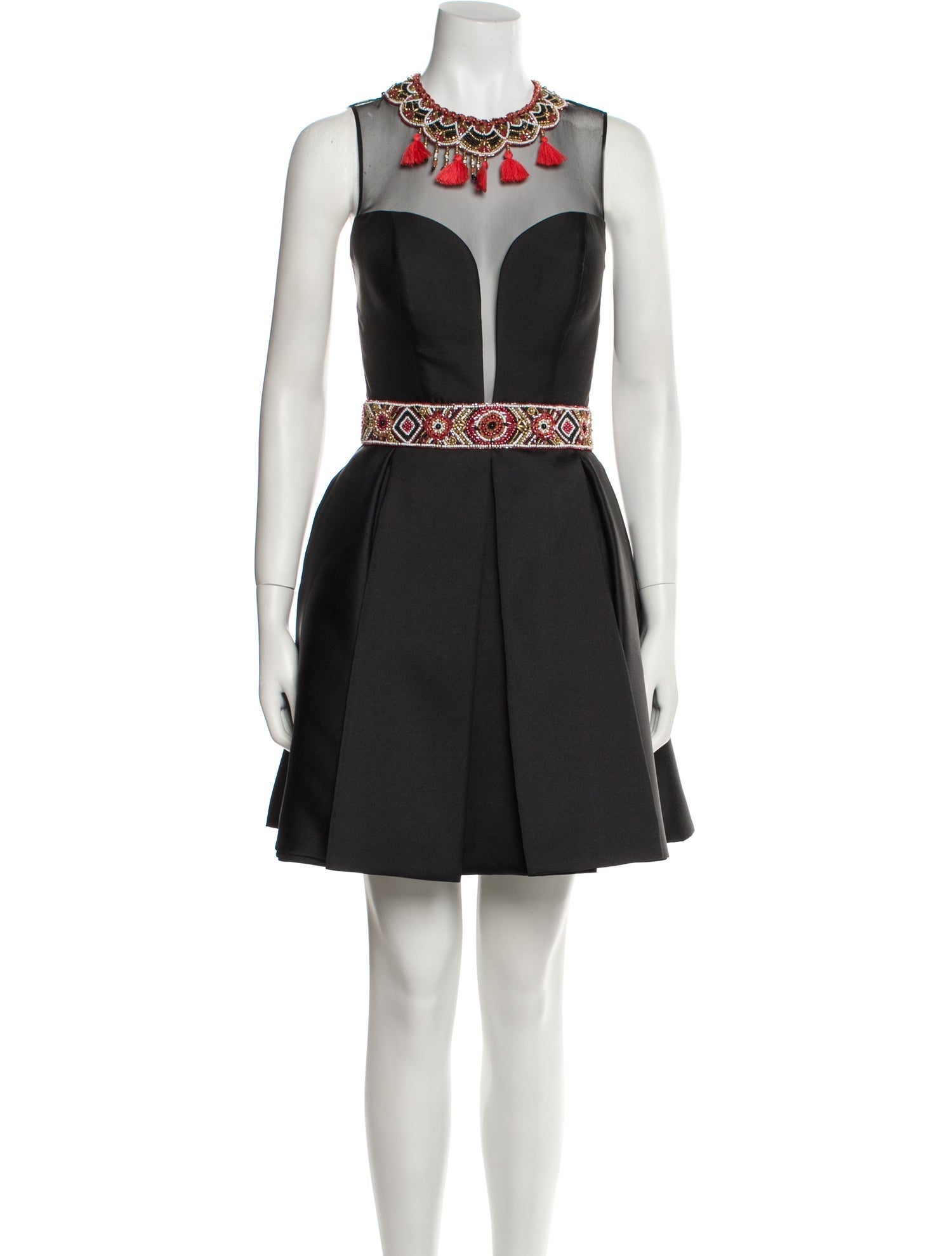 Tarik Ediz Crew Neck Mini Dress w/ Tags