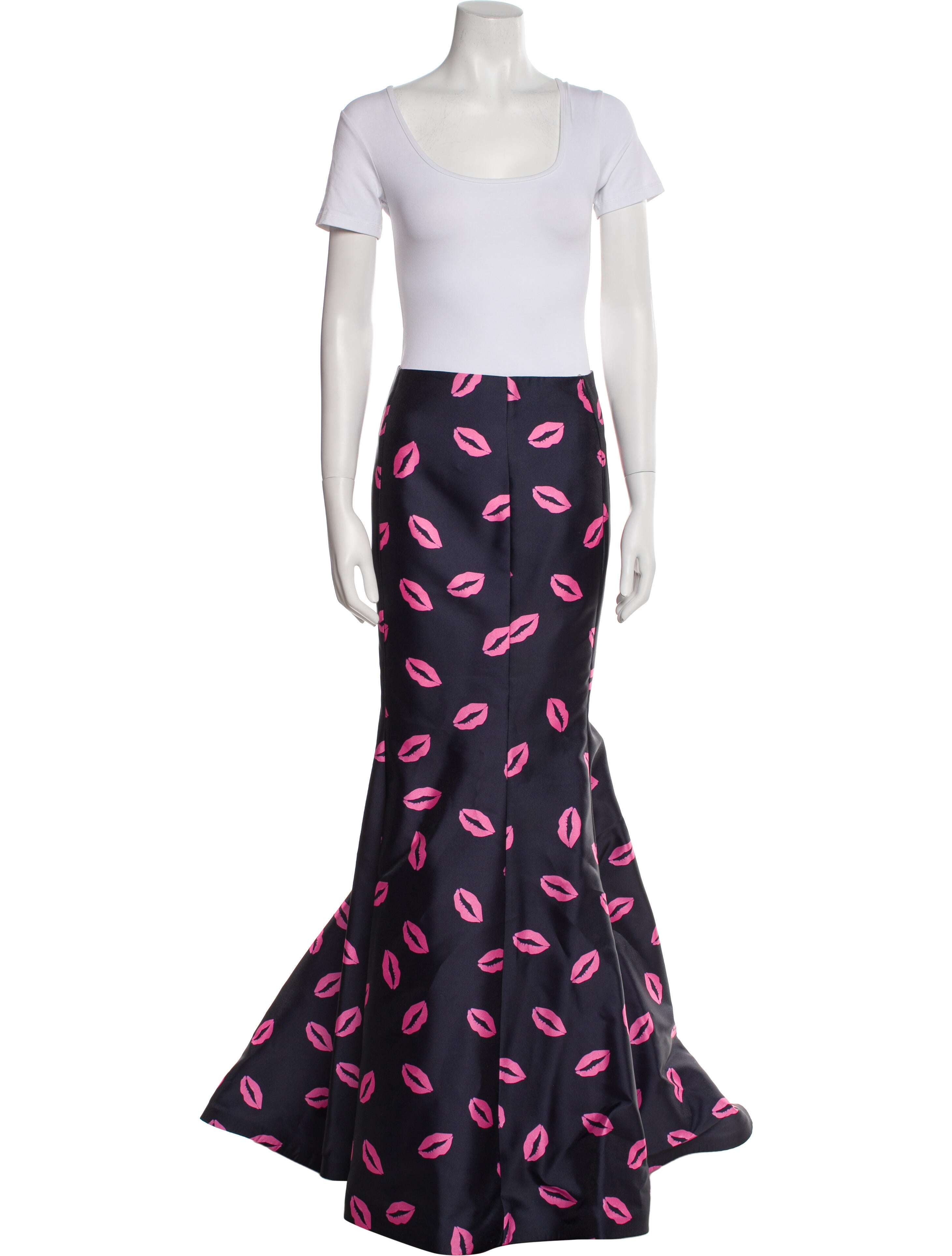 Tarik Ediz Printed Skirt Suit w/ Tags