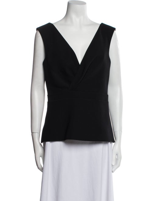 Tarik Ediz V-Neck Sleeveless Top