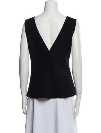Tarik Ediz V-Neck Sleeveless Top
