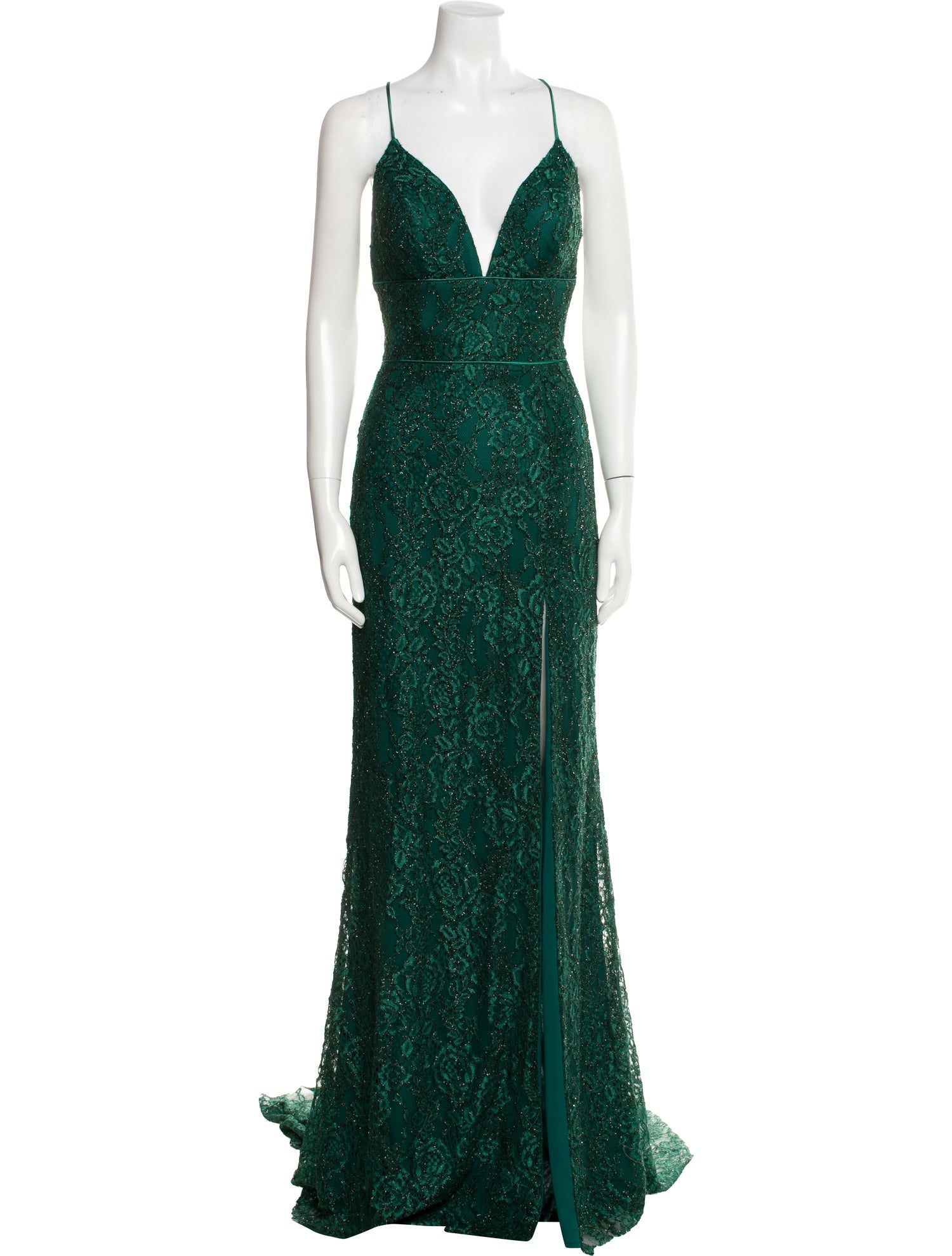 Tarik Ediz V-Neck Long Dress