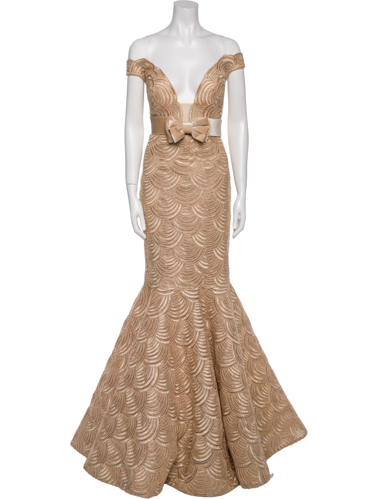 Tarik Ediz Printed Long Dress