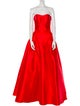 Tarik Ediz Strapless Long Dress