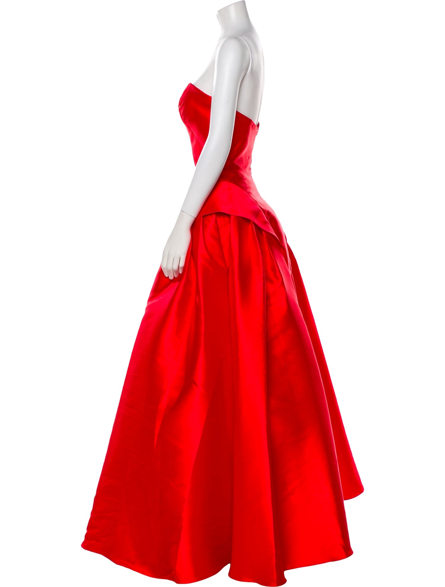 Tarik Ediz Strapless Long Dress