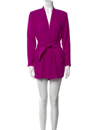 Tarik Ediz V-Neck Romper