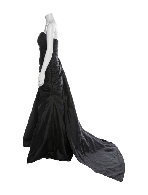 Tarik Ediz Strapless Long Dress