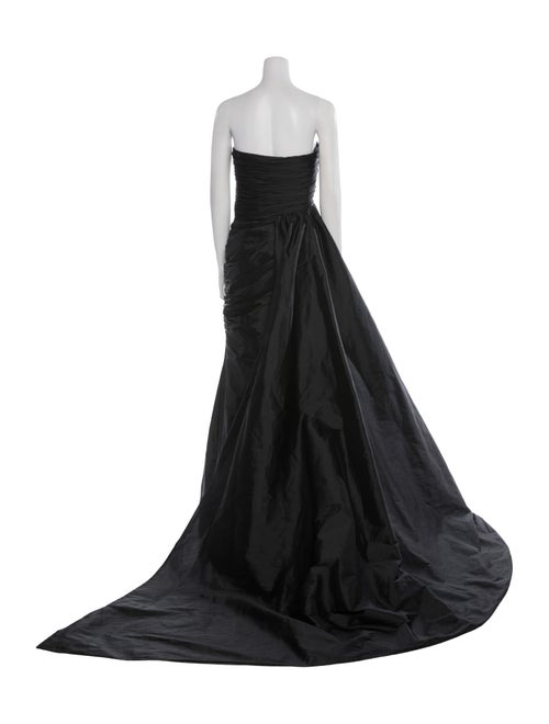 Tarik Ediz Strapless Long Dress