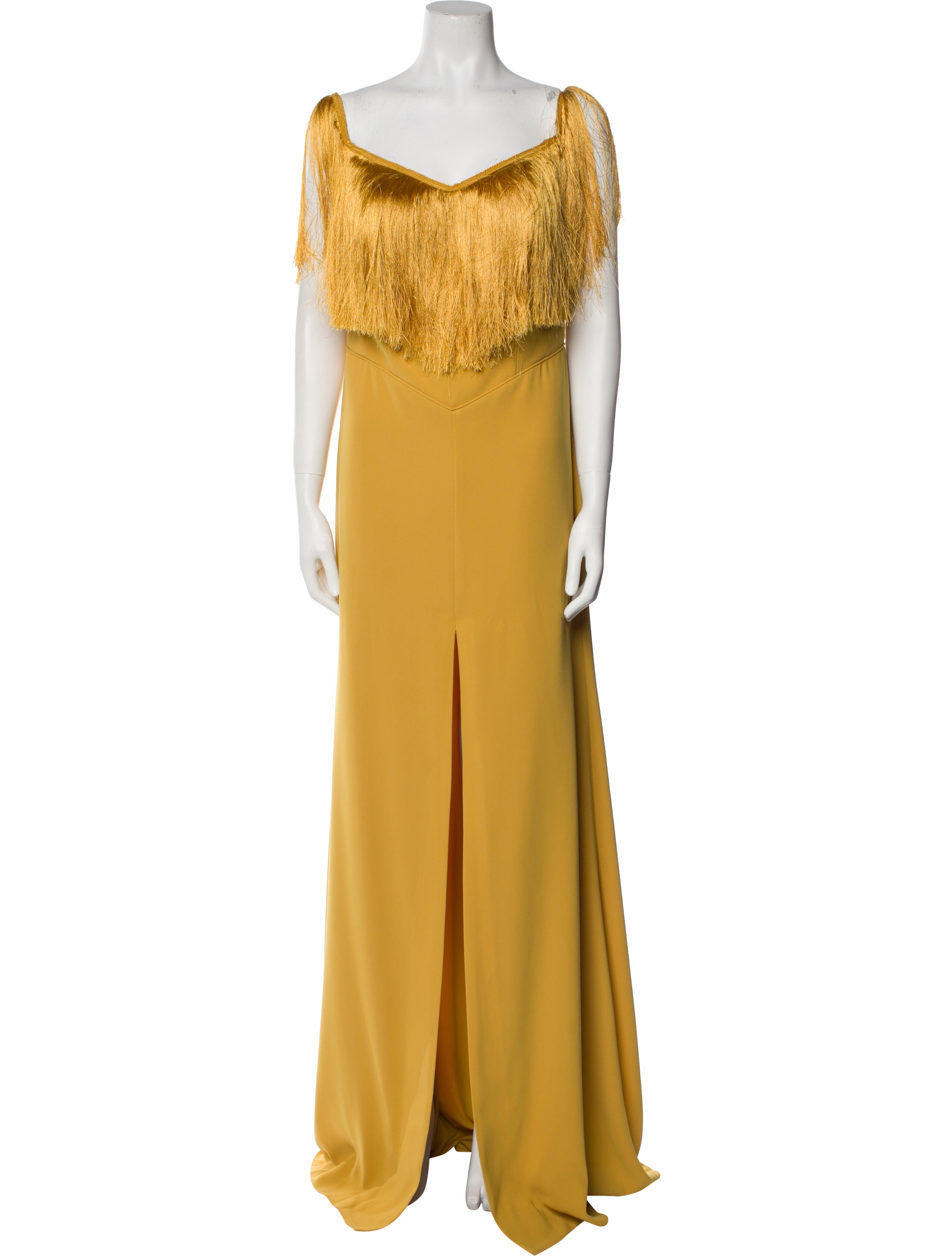Tarik Ediz Cowl Neck Long Dress w/ Tags