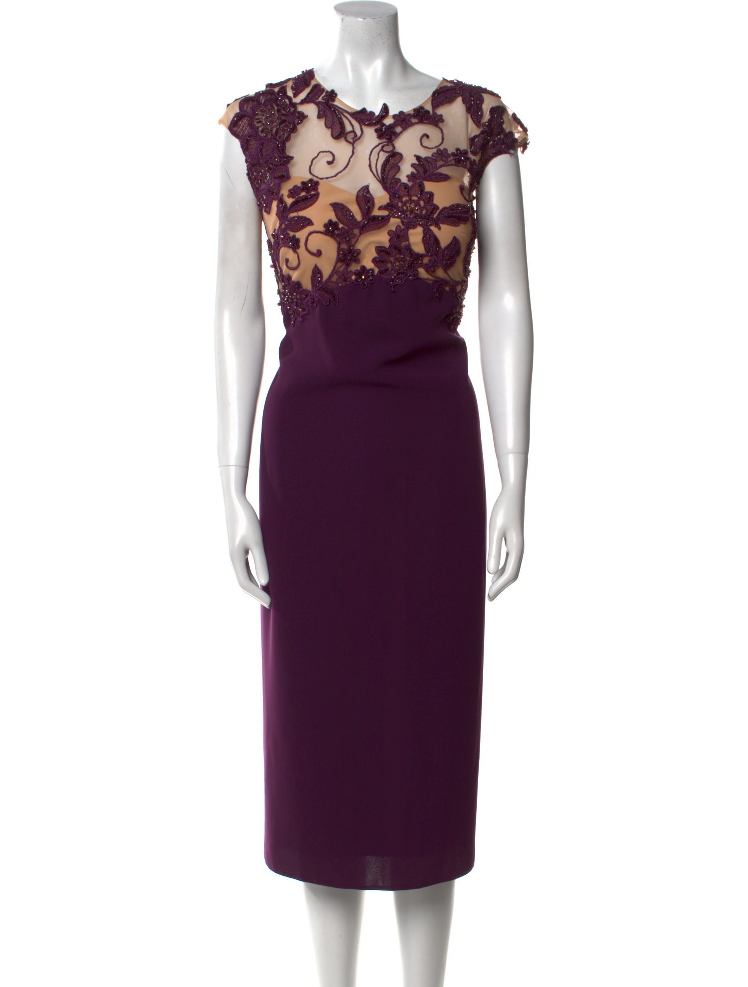 Tarik Ediz Printed Midi Length Dress